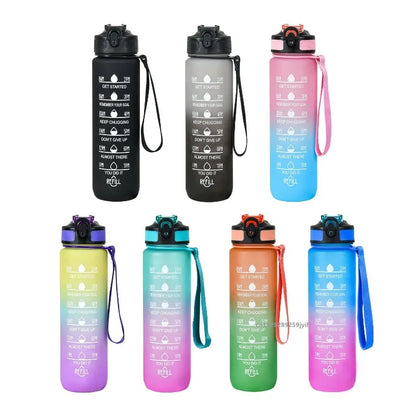 1L Water Bottle Portable Sport Water Bottle Pretty Drink Bottle Leakproof Gym Water Bottle for Outdoor Travel Fitness Cycling