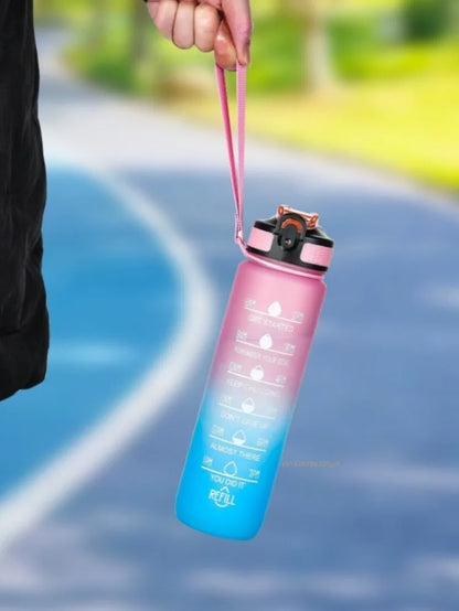 1L Water Bottle Portable Sport Water Bottle Pretty Drink Bottle Leakproof Gym Water Bottle for Outdoor Travel Fitness Cycling