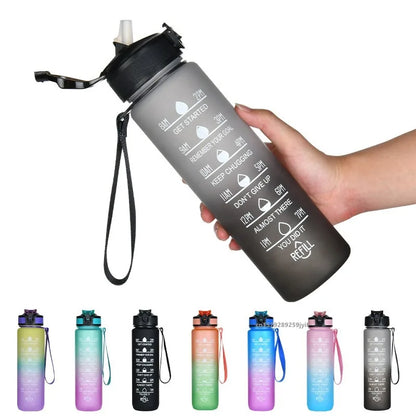 1L Water Bottle Portable Sport Water Bottle Pretty Drink Bottle Leakproof Gym Water Bottle for Outdoor Travel Fitness Cycling